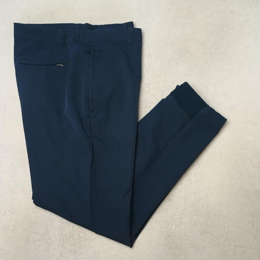 Mack Weldon Pants Mens XL Blue Jogger Slim Tapered Microfiber Stretch Travel